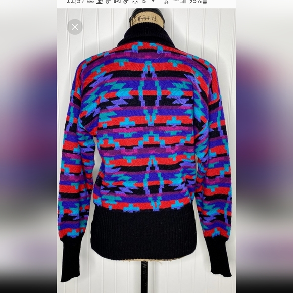 Tyrolia by Head Aztec Ski Sweater Sz Medium - Picture 5 of 6